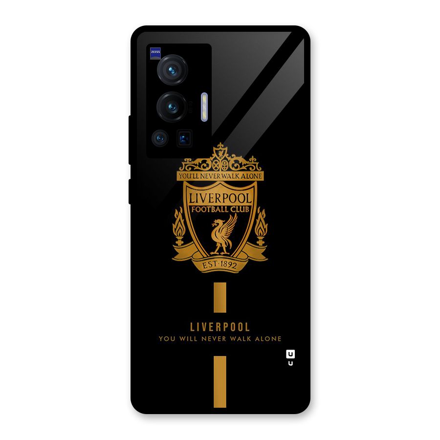 LiverPool Never Walk Alone Glass Back Case for Vivo X70 Pro