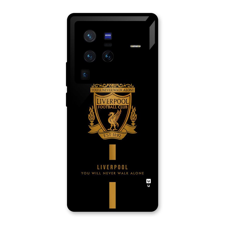 LiverPool Never Walk Alone Glass Back Case for Vivo X80 Pro
