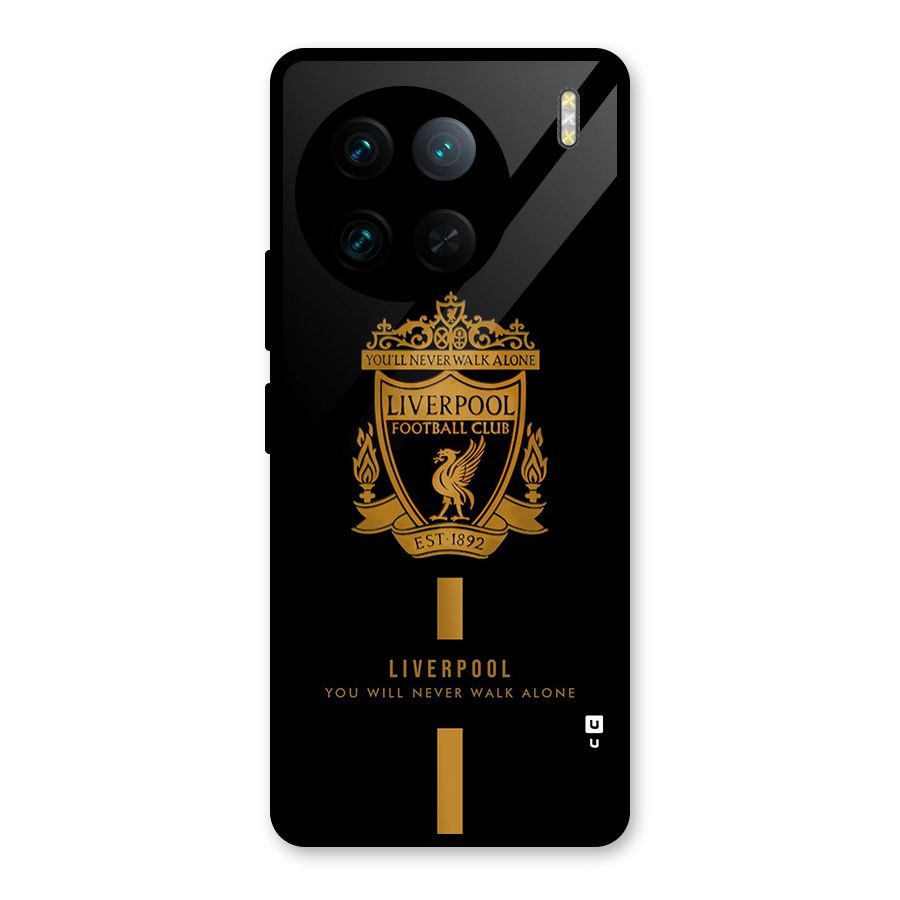 LiverPool Never Walk Alone Glass Back Case for Vivo X90 Pro