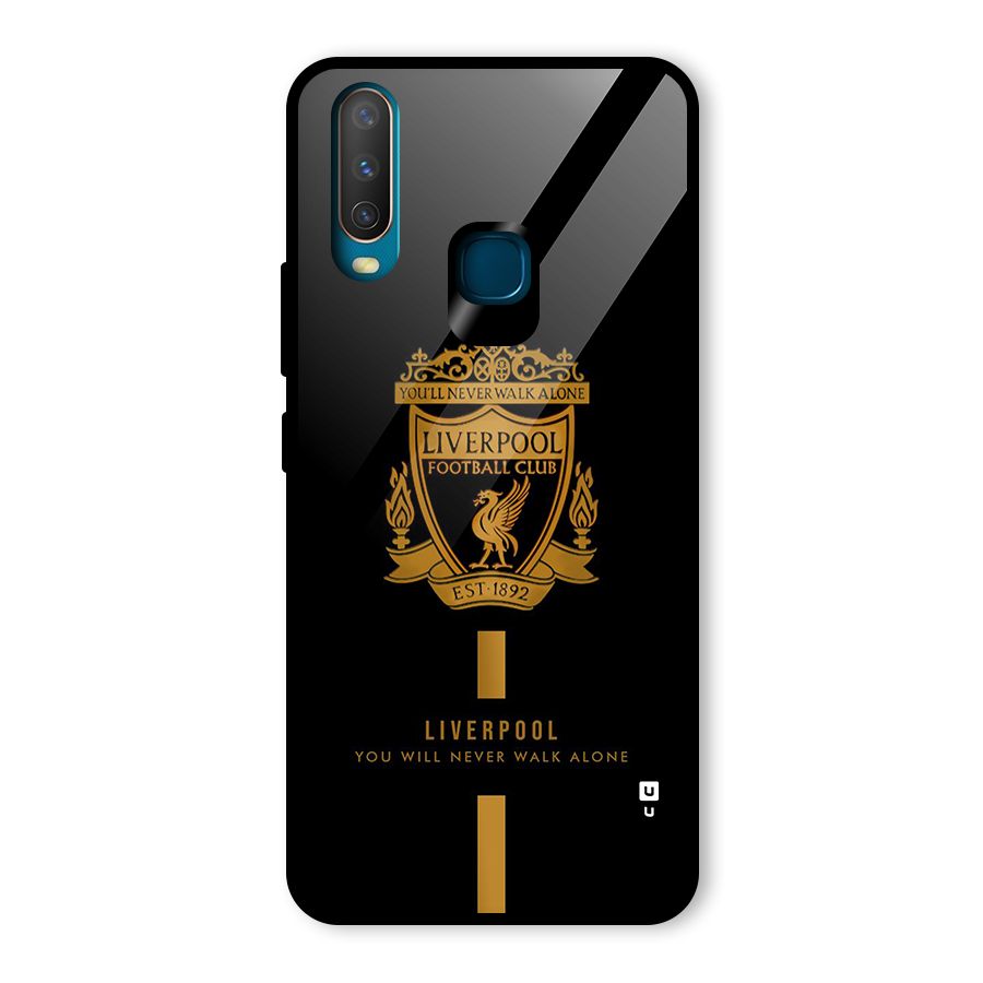 LiverPool Never Walk Alone Glass Back Case for Vivo Y15