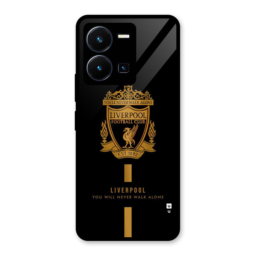 LiverPool Never Walk Alone Glass Back Case for Vivo Y35