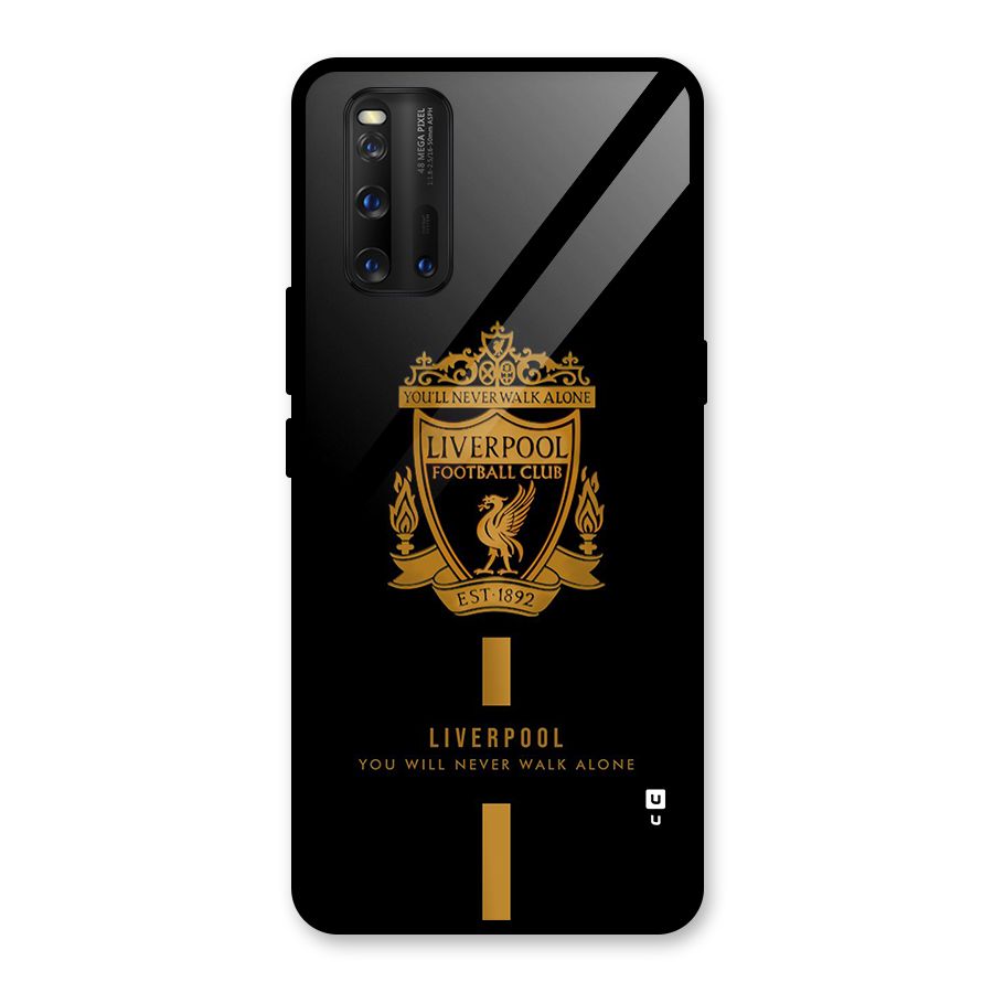 LiverPool Never Walk Alone Glass Back Case for Vivo iQOO 3