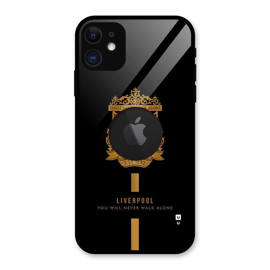 LiverPool Never Walk Alone Glass Back Case for iPhone 11 Logo Cut