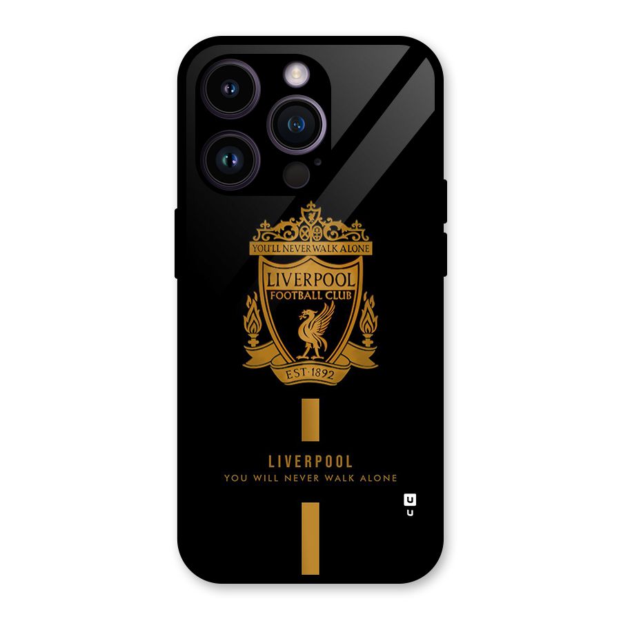 LiverPool Never Walk Alone Glass Back Case for iPhone 14 Pro