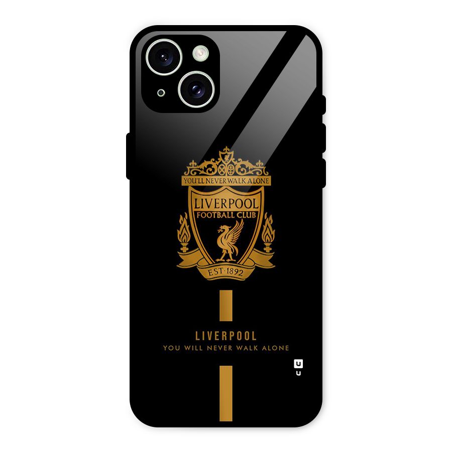 LiverPool Never Walk Alone Glass Back Case for iPhone 15 Plus
