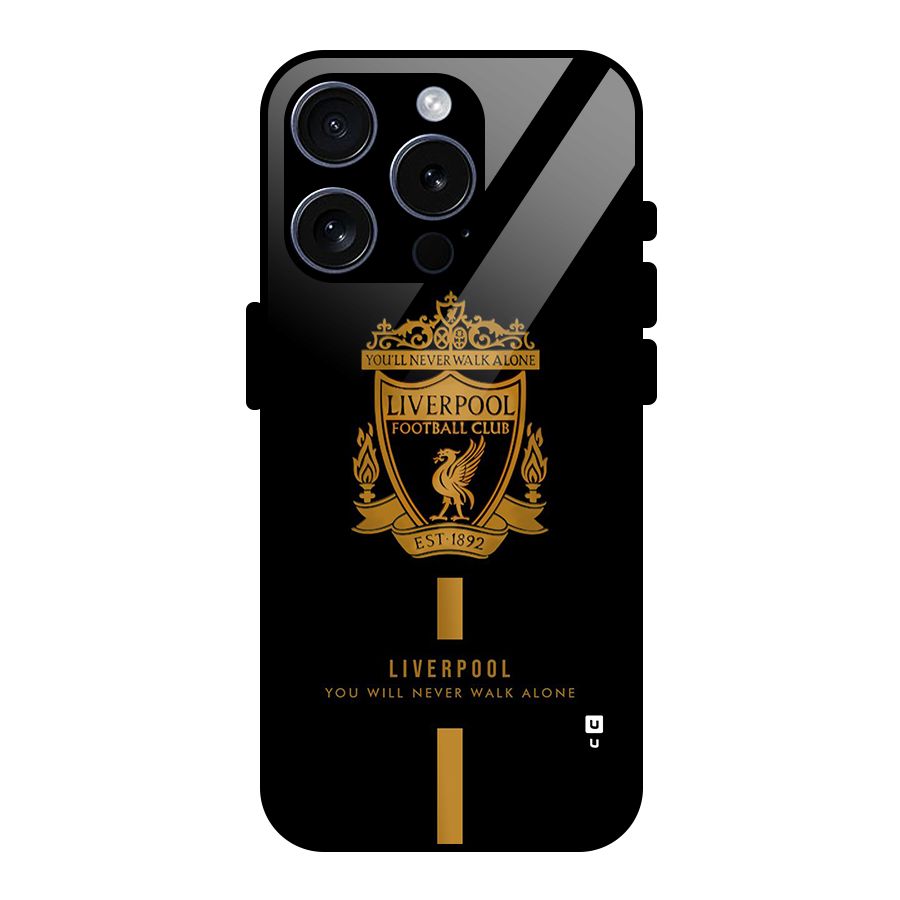 LiverPool Never Walk Alone Glass Back Case for iPhone 15 Pro