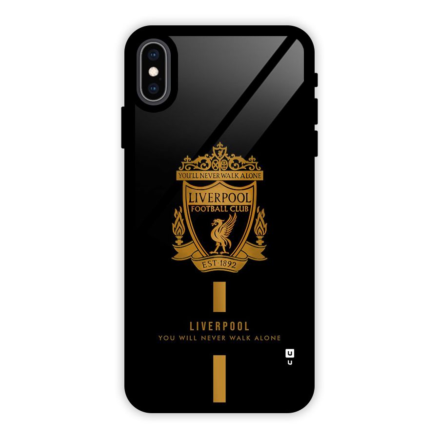 LiverPool Never Walk Alone Glass Back Case for iPhone XS Max