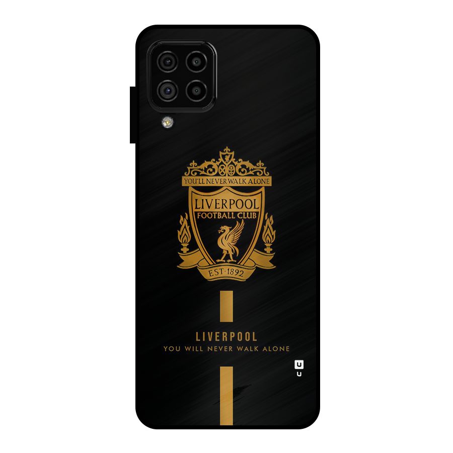 LiverPool Never Walk Alone Metal Back Case for Galaxy A22 4G