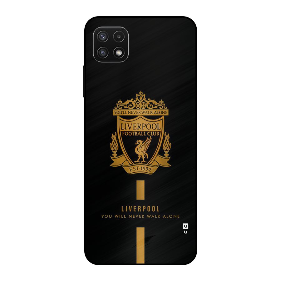 LiverPool Never Walk Alone Metal Back Case for Galaxy A22 5G