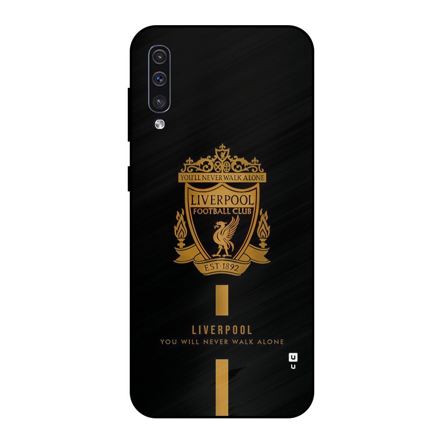 LiverPool Never Walk Alone Metal Back Case for Galaxy A30s