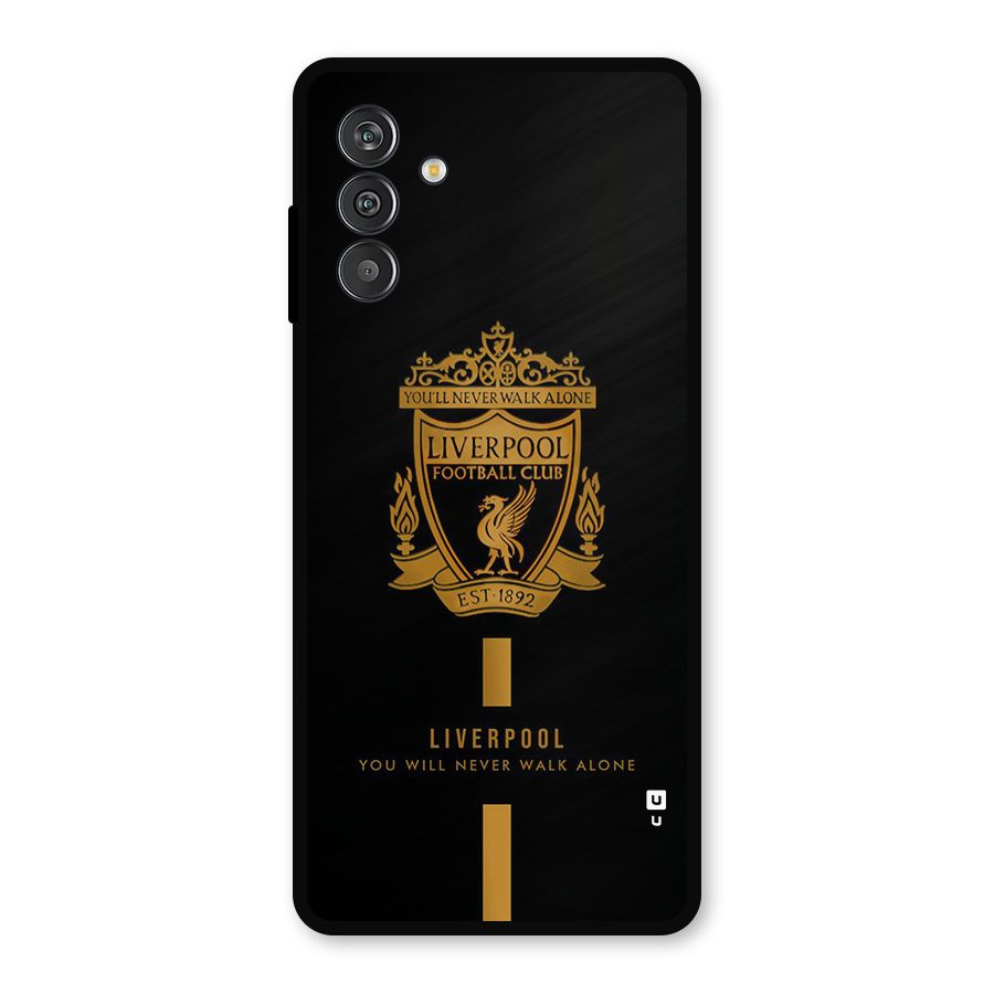 LiverPool Never Walk Alone Metal Back Case for Galaxy F13