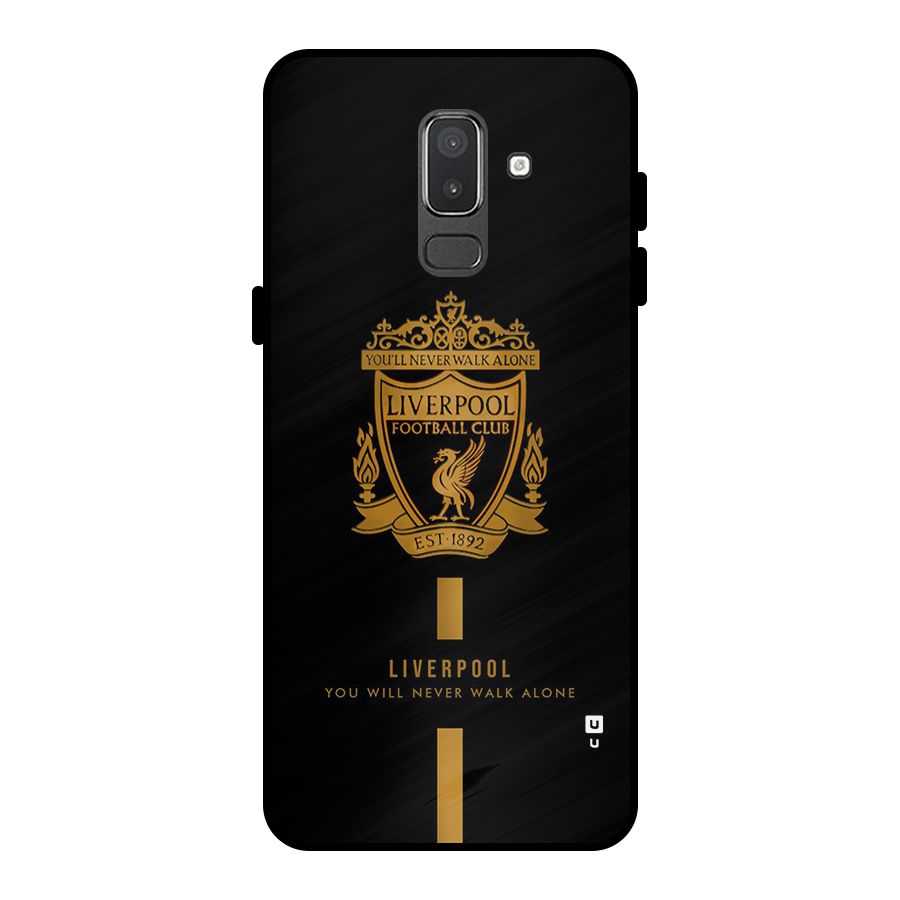 LiverPool Never Walk Alone Metal Back Case for Galaxy On8 (2018)