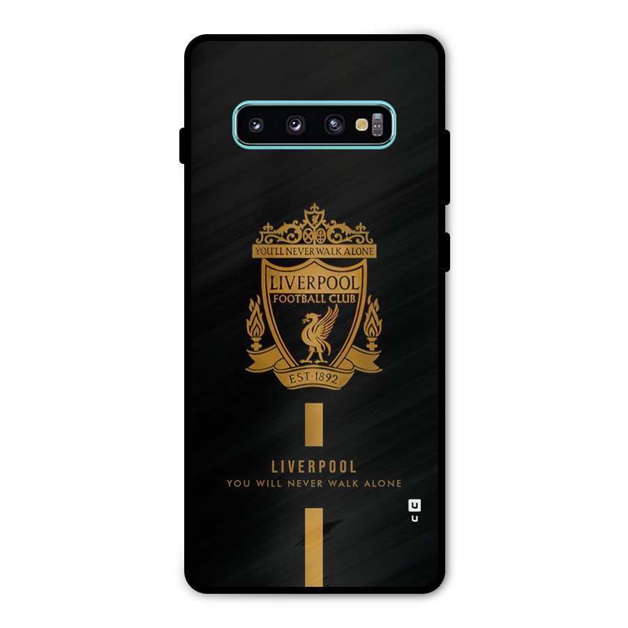 LiverPool Never Walk Alone Metal Back Case for Galaxy S10 Plus