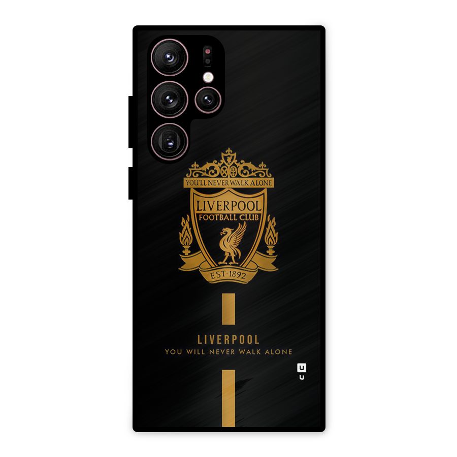 LiverPool Never Walk Alone Metal Back Case for Galaxy S22 Ultra 5G