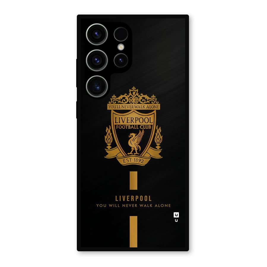 LiverPool Never Walk Alone Metal Back Case for Galaxy S23 Ultra
