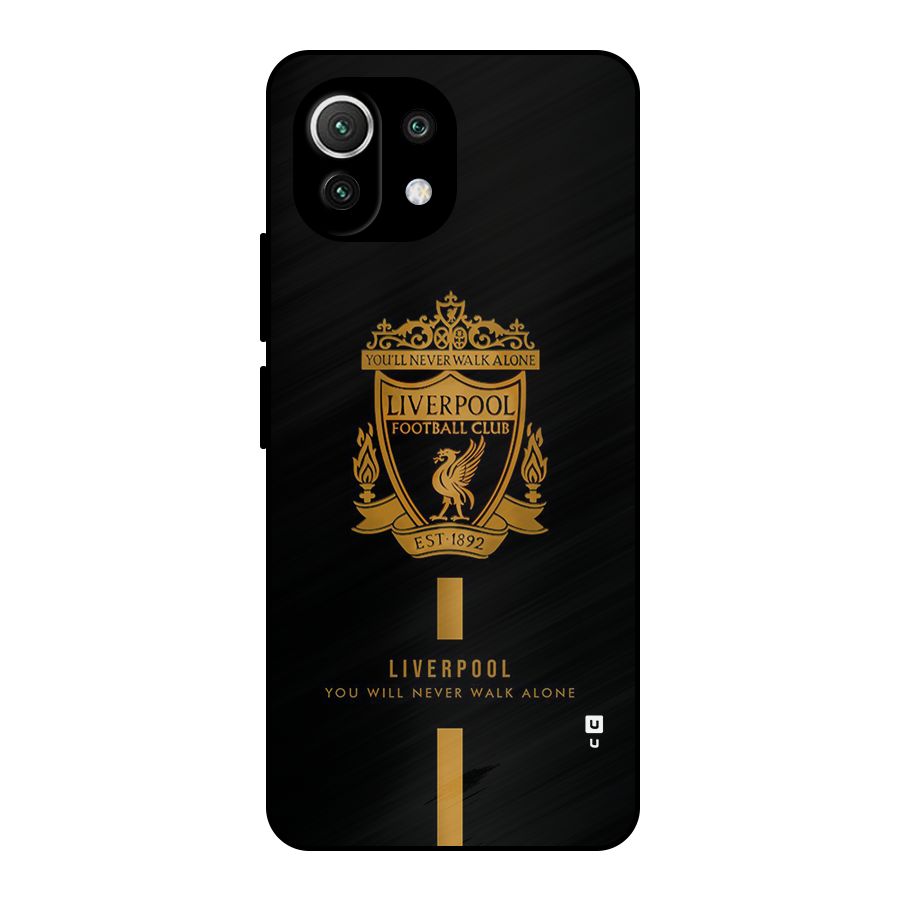 LiverPool Never Walk Alone Metal Back Case for Mi 11 Lite