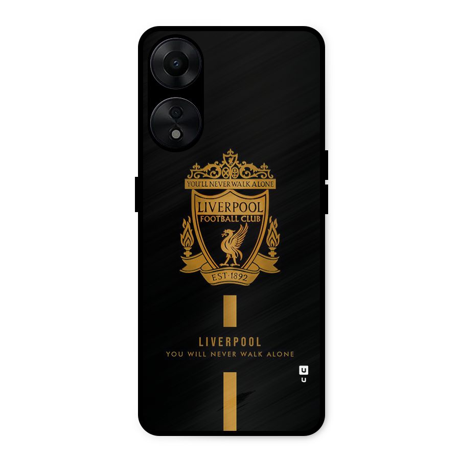 LiverPool Never Walk Alone Metal Back Case for Oppo A78 5G
