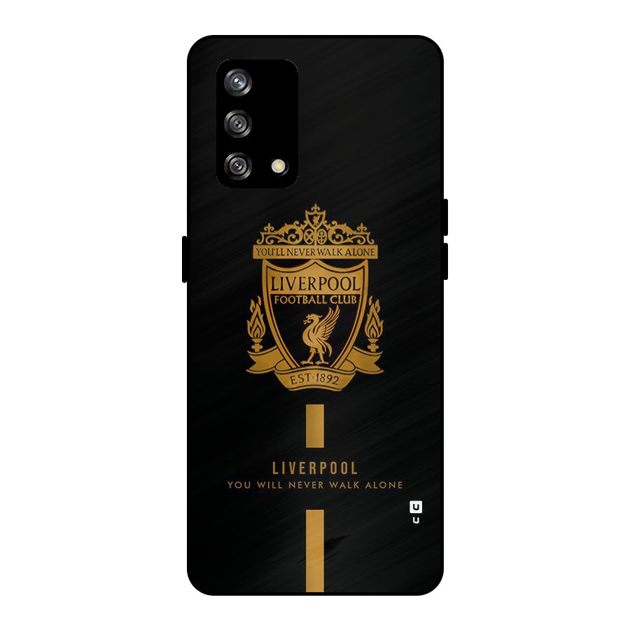 LiverPool Never Walk Alone Metal Back Case for Oppo F19