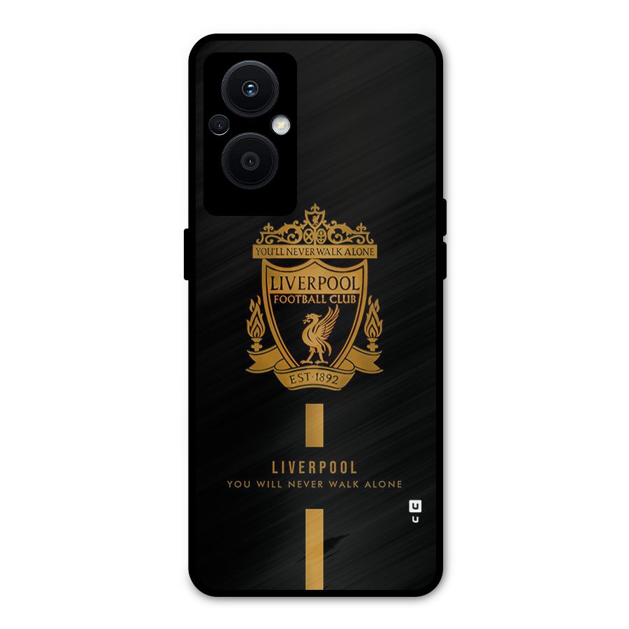 LiverPool Never Walk Alone Metal Back Case for Oppo F21s Pro 5G