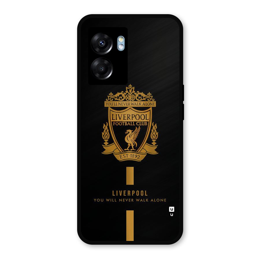 LiverPool Never Walk Alone Metal Back Case for Oppo K10 (5G)