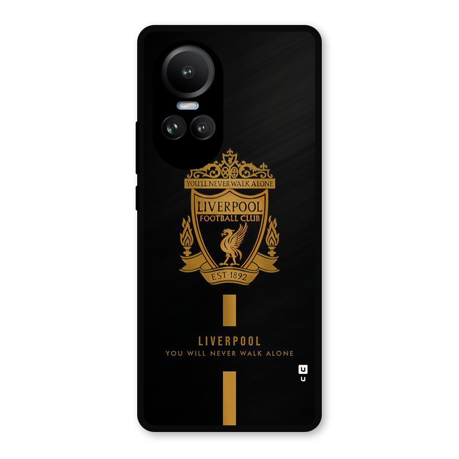 LiverPool Never Walk Alone Metal Back Case for Oppo Reno10 Pro