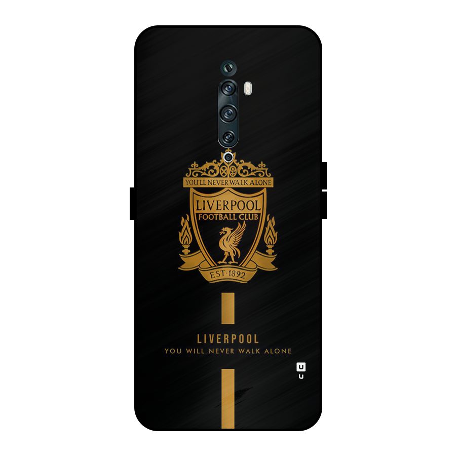 LiverPool Never Walk Alone Metal Back Case for Oppo Reno2 F
