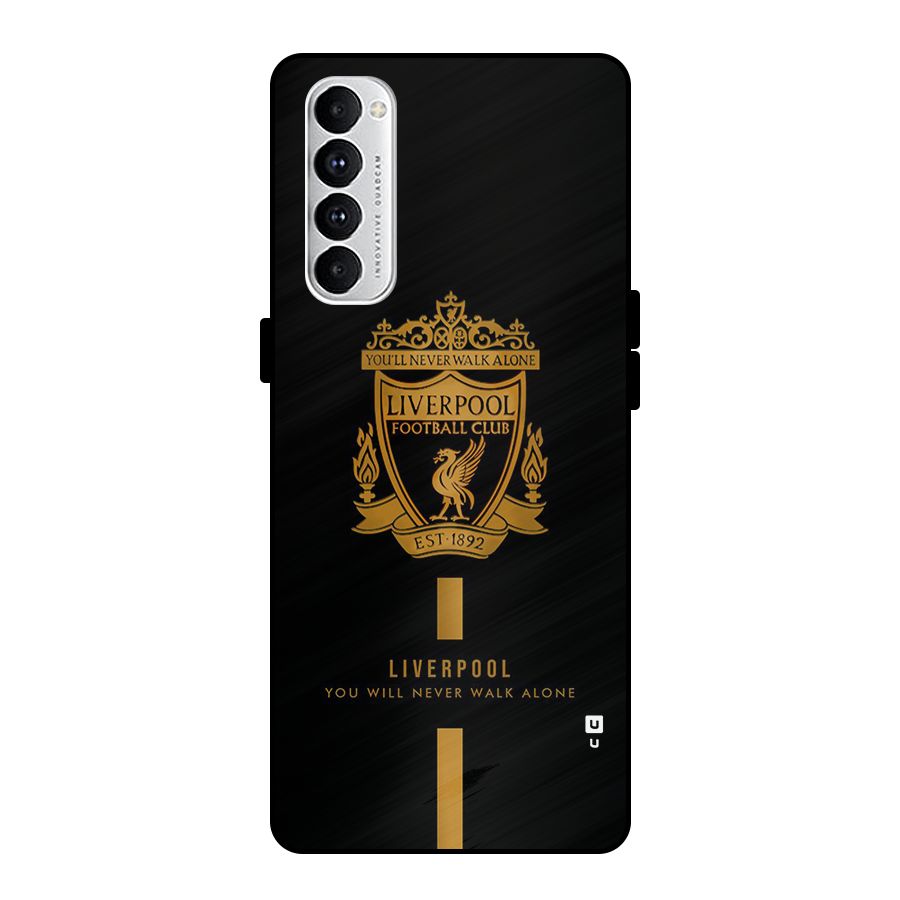 LiverPool Never Walk Alone Metal Back Case for Oppo Reno4 Pro