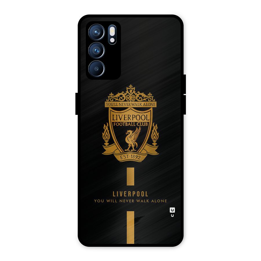 LiverPool Never Walk Alone Metal Back Case for Oppo Reno6 5G