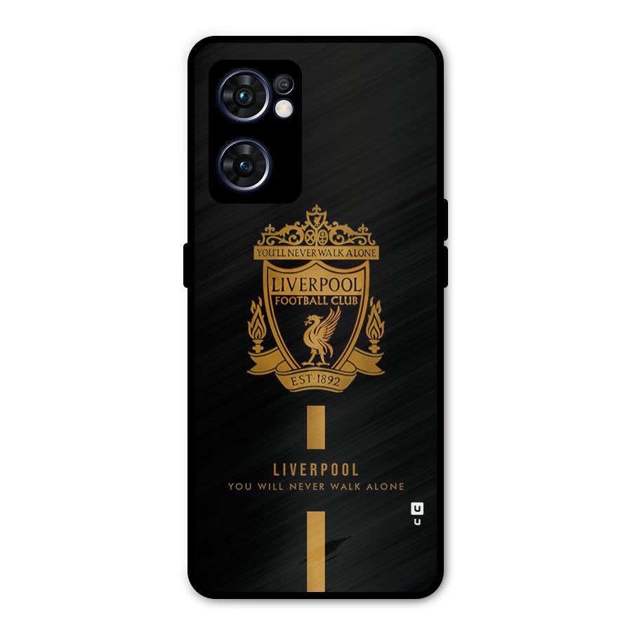 LiverPool Never Walk Alone Metal Back Case for Oppo Reno7 5G