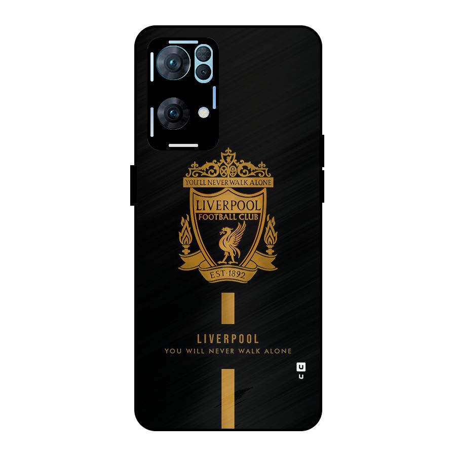 LiverPool Never Walk Alone Metal Back Case for Oppo Reno7 Pro 5G