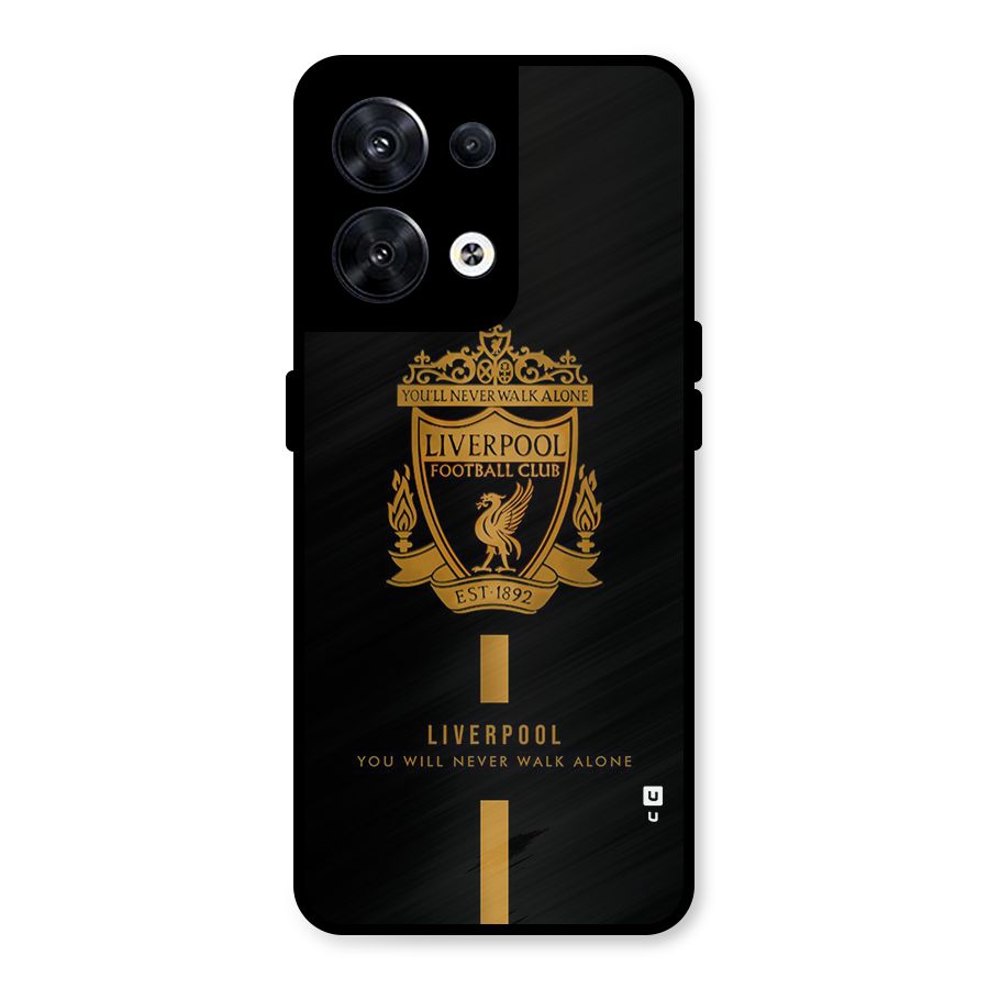 LiverPool Never Walk Alone Metal Back Case for Oppo Reno8 5G