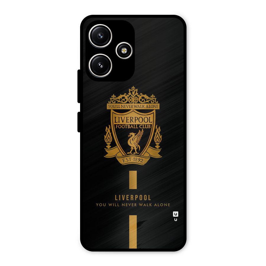 LiverPool Never Walk Alone Metal Back Case for Poco M6 Pro