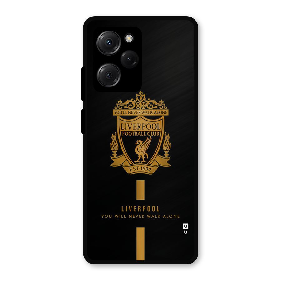 LiverPool Never Walk Alone Metal Back Case for Poco X5 Pro