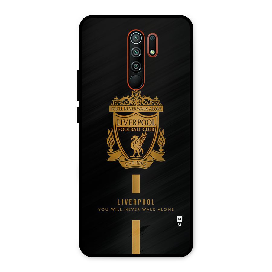 LiverPool Never Walk Alone Metal Back Case for Redmi 9 Prime