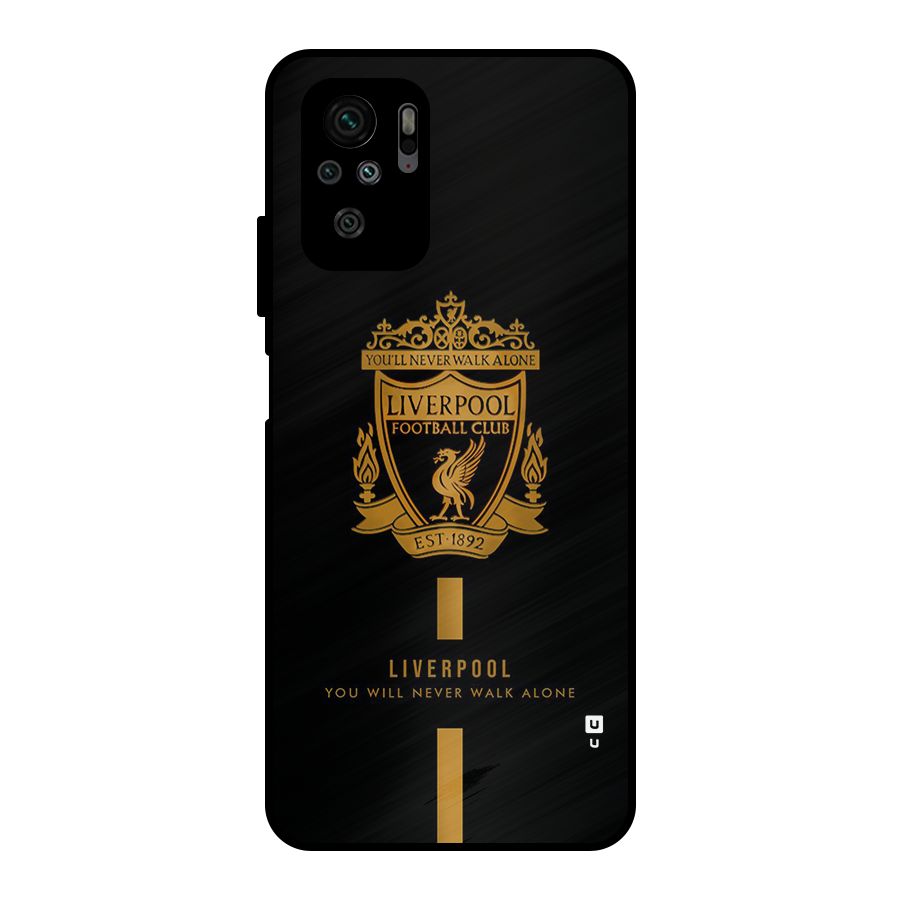 LiverPool Never Walk Alone Metal Back Case for Redmi Note 10