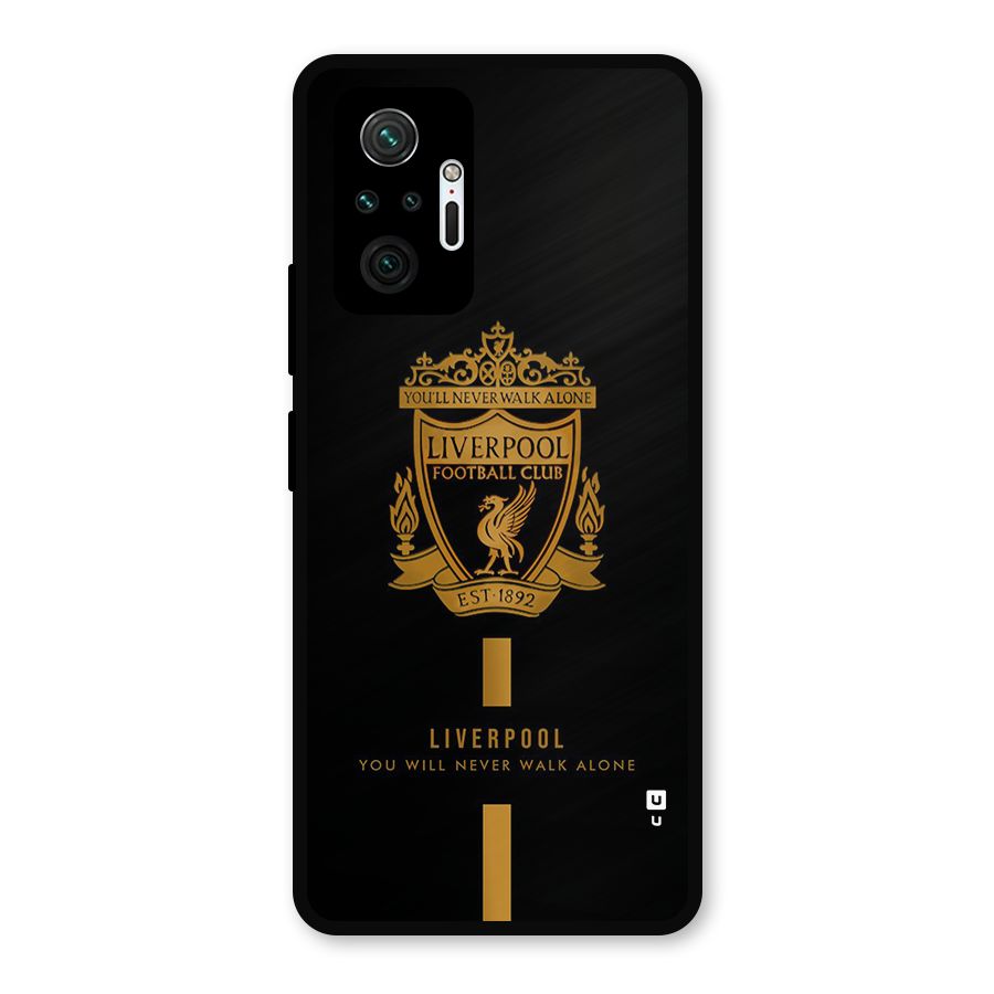 LiverPool Never Walk Alone Metal Back Case for Redmi Note 10 Pro