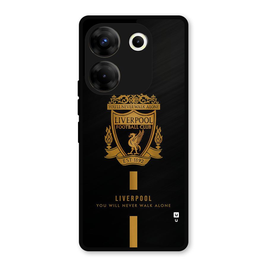 LiverPool Never Walk Alone Metal Back Case for Tecno Camon 20