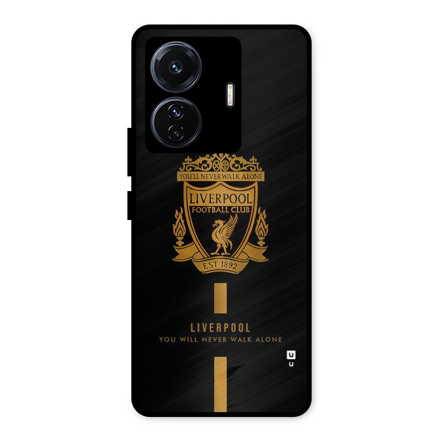 LiverPool Never Walk Alone Metal Back Case for Vivo T1 Pro