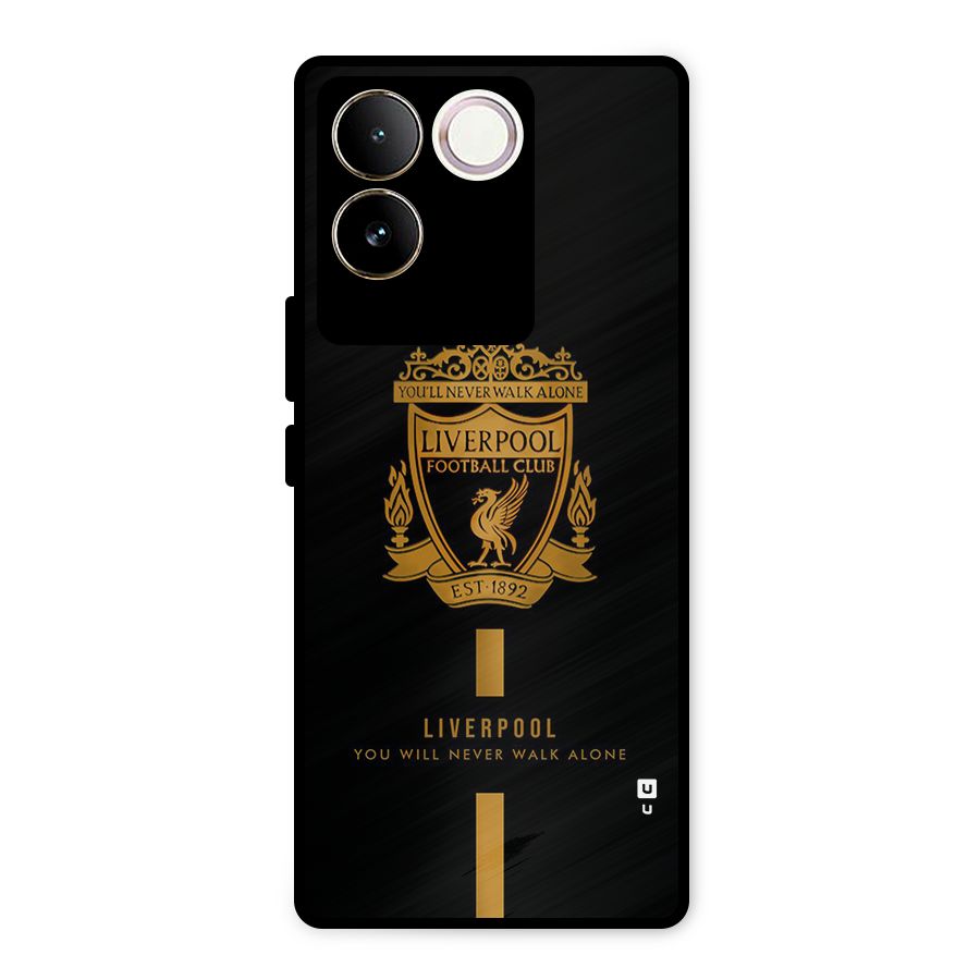 LiverPool Never Walk Alone Metal Back Case for Vivo T2 Pro