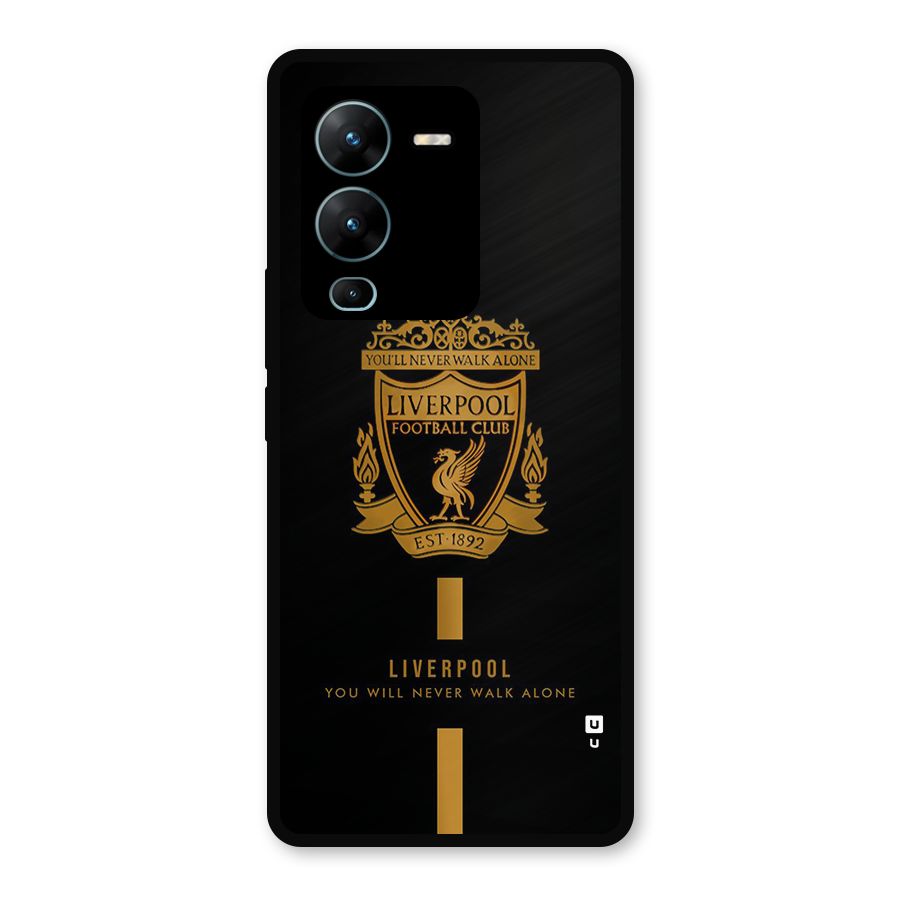 LiverPool Never Walk Alone Metal Back Case for Vivo V25 Pro