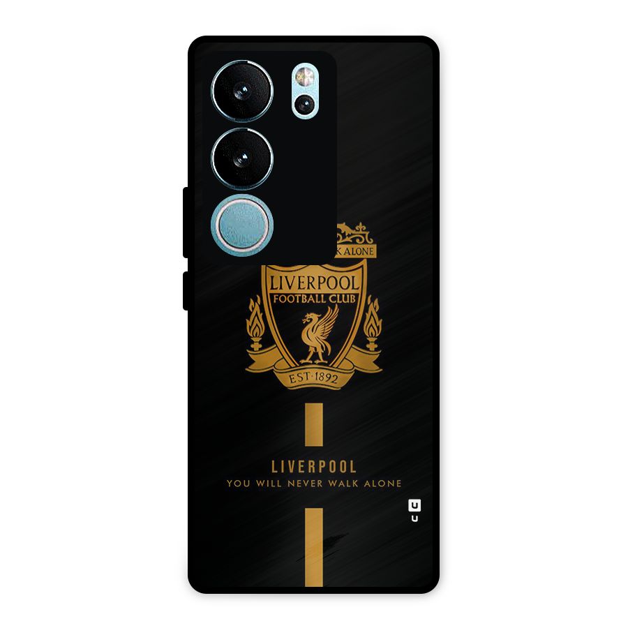 LiverPool Never Walk Alone Metal Back Case for Vivo V29 Pro
