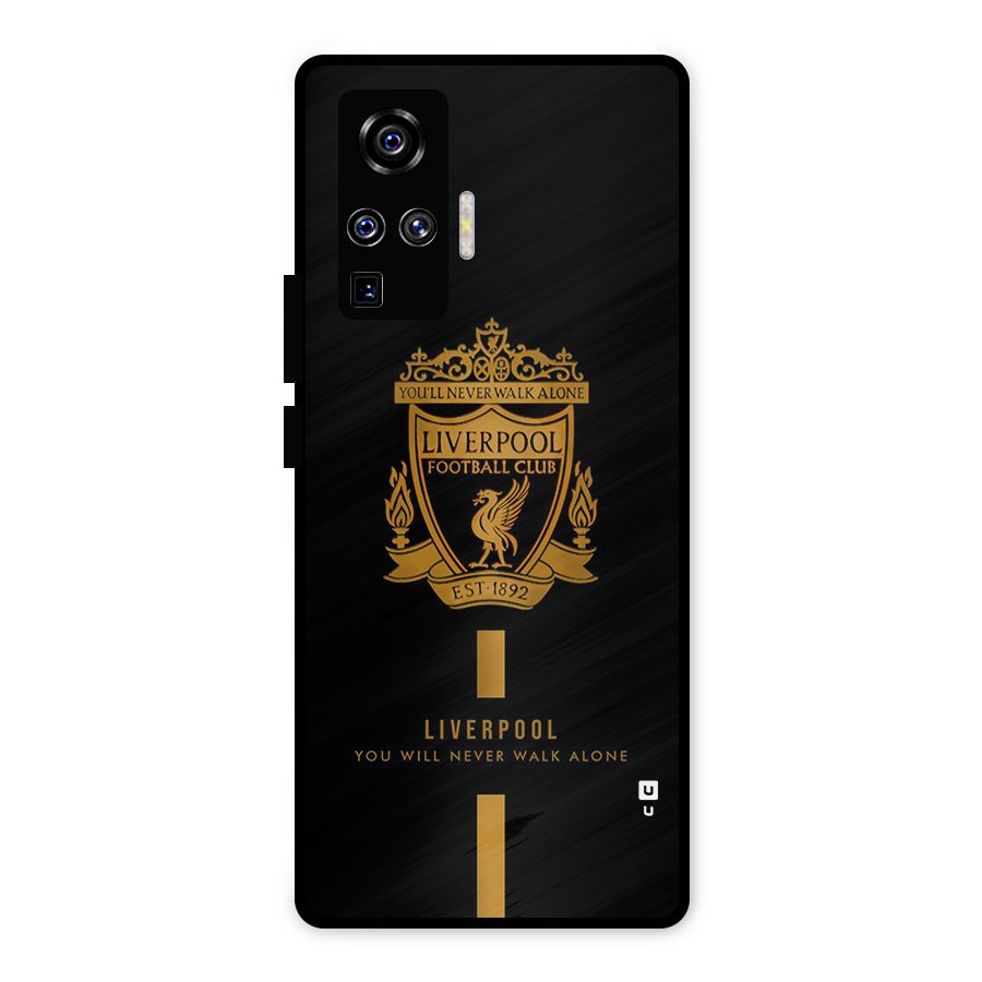 LiverPool Never Walk Alone Metal Back Case for Vivo X50 Pro