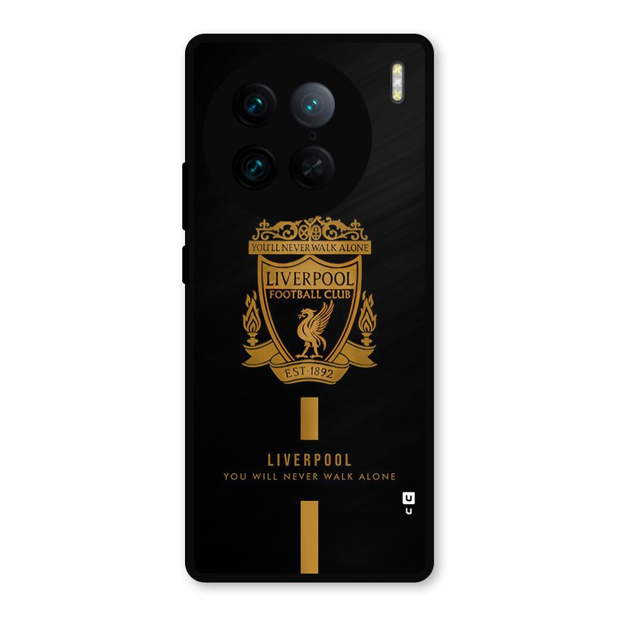 LiverPool Never Walk Alone Metal Back Case for Vivo X90 Pro