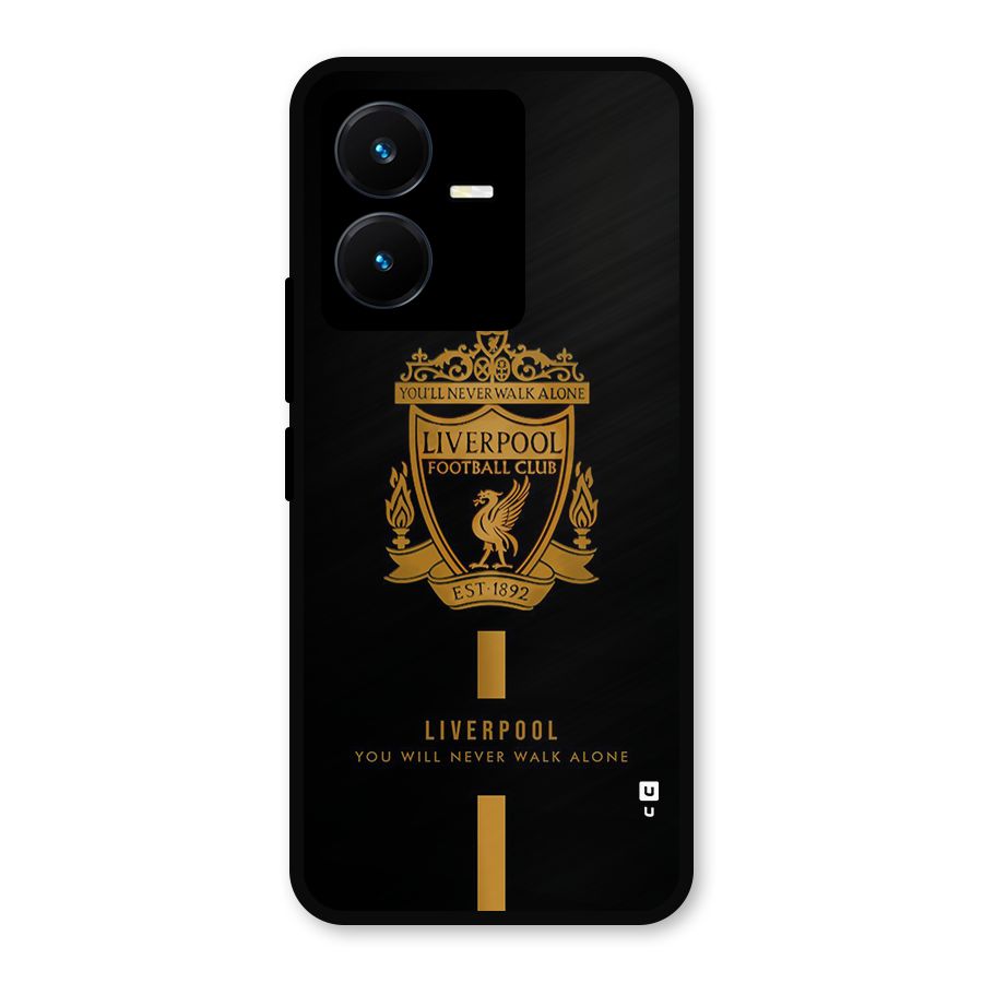 LiverPool Never Walk Alone Metal Back Case for Vivo Y22