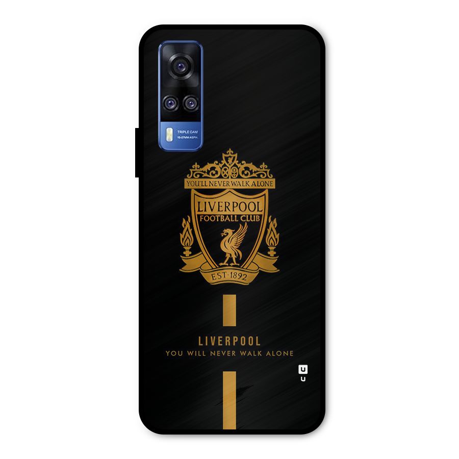LiverPool Never Walk Alone Metal Back Case for Vivo Y31