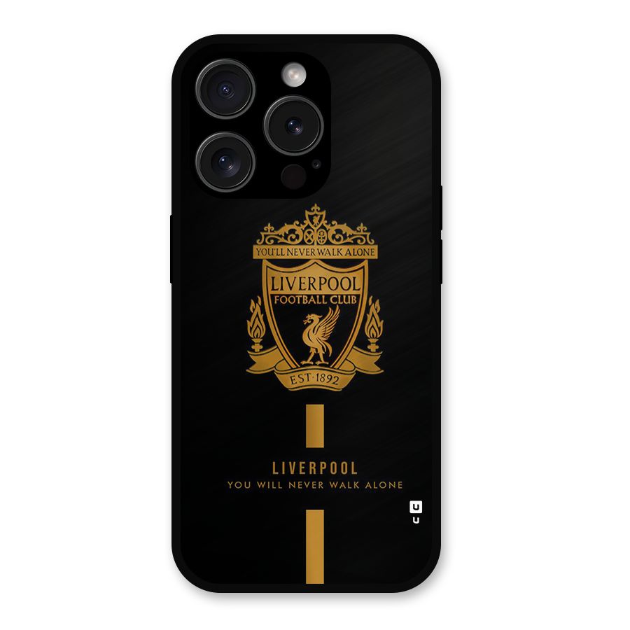 LiverPool Never Walk Alone Metal Back Case for iPhone 15 Pro