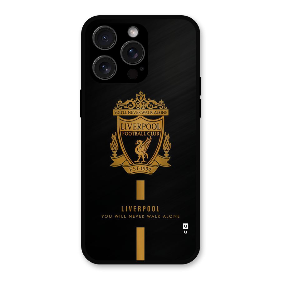 LiverPool Never Walk Alone Metal Back Case for iPhone 15 Pro Max