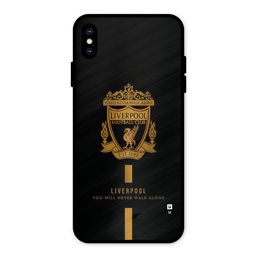 LiverPool Never Walk Alone Metal Back Case for iPhone XS Max