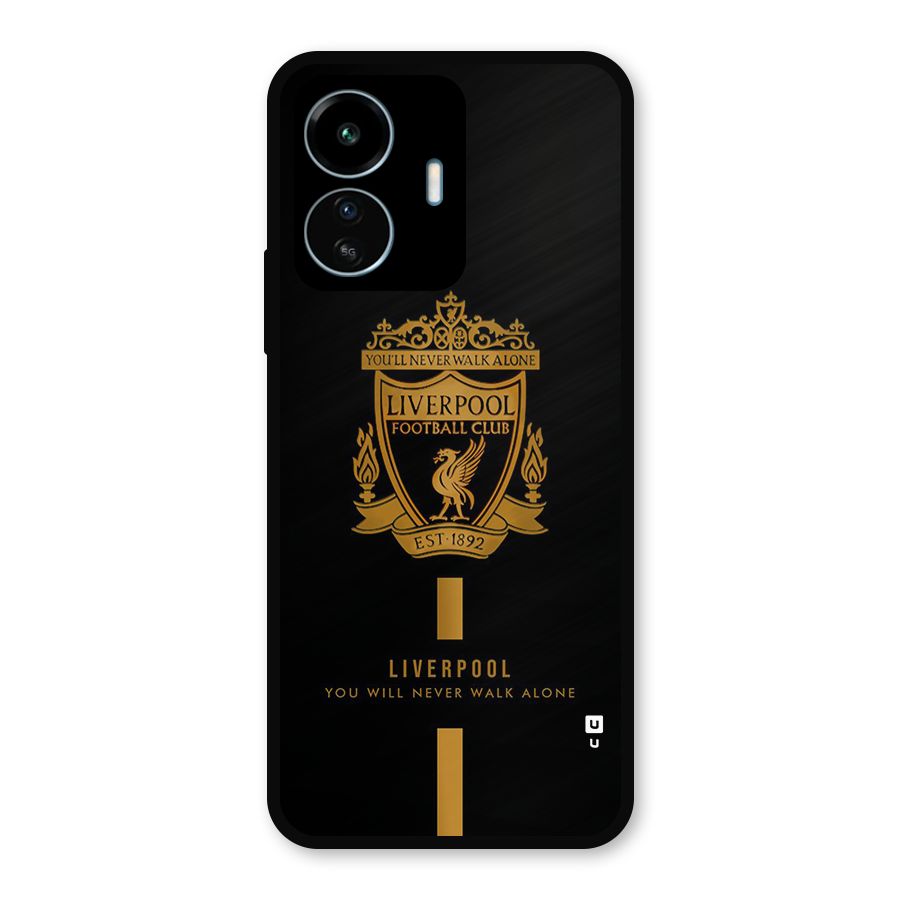 LiverPool Never Walk Alone Metal Back Case for vivo iQOO Z6 Lite 5G