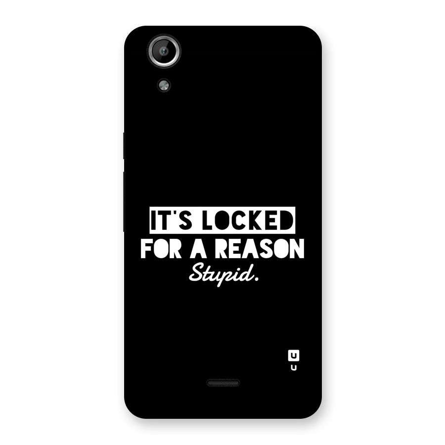 Locked For Stupid Back Case for Canvas Selfie Lens Q345